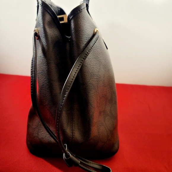 Coach Signature Drawstring Carryall Brown/Black F57842 - Picture 5 of 11